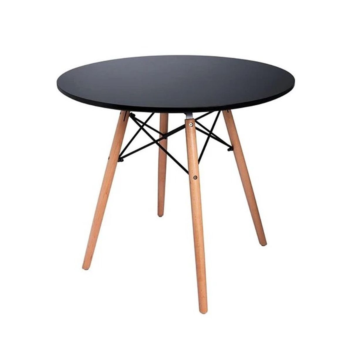 CORI CORI - Mesa de Comedor Eames Redonda 100cms Negra