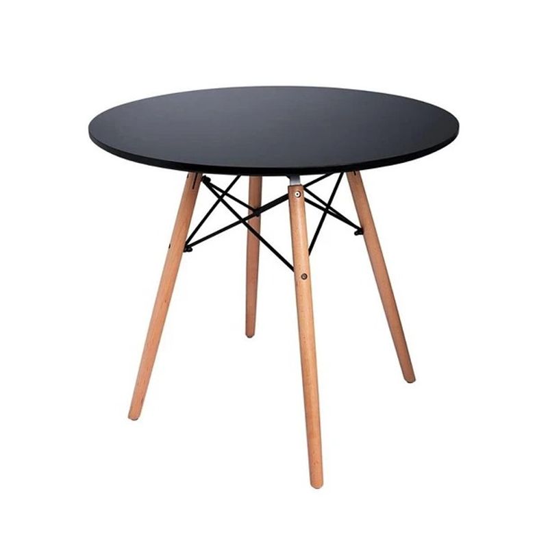 CORI CORI - Mesa de Comedor Eames Redonda 100cms Negra