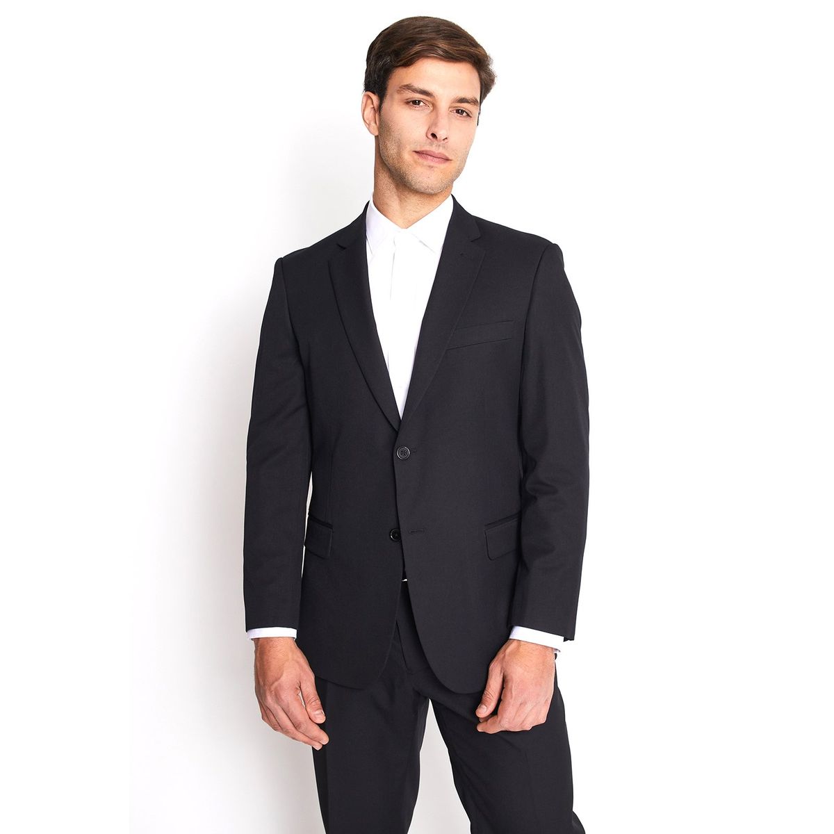 MAVIANNI - Traje Formal Mavianni Negro Hombre Regular Fit Básico Twill