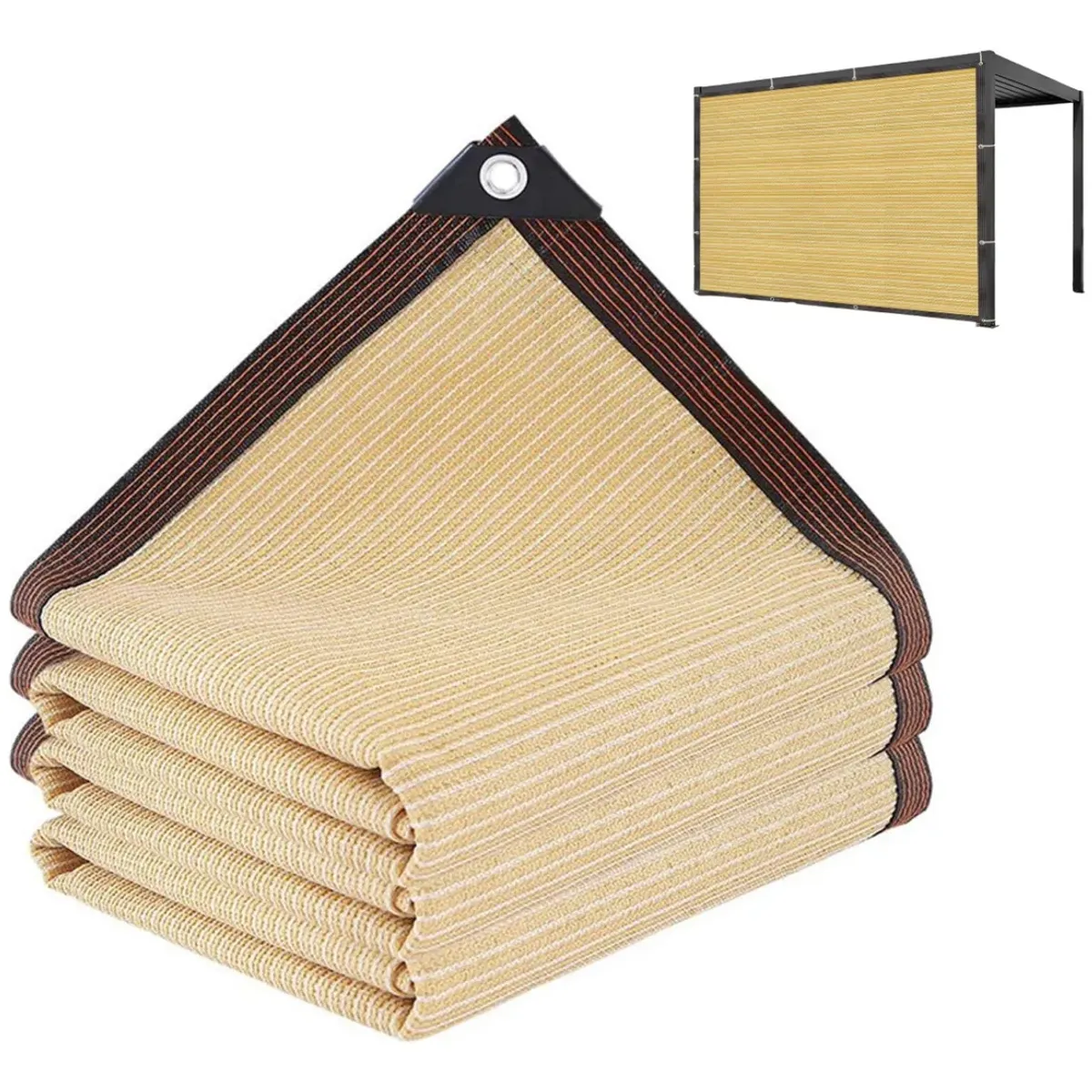 KUANGYE - Lona De Malla De Sombra Red Bloqu 3x4m Tasa De Sombreado 90%