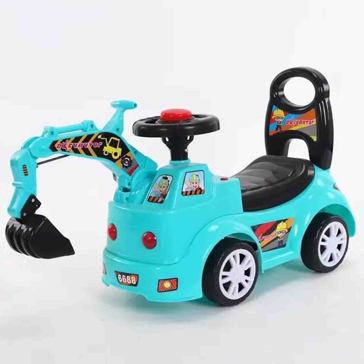 GENERICO - Correpasillo Retroescabadora Con Luz Sonido Retro Excavadora Calipso