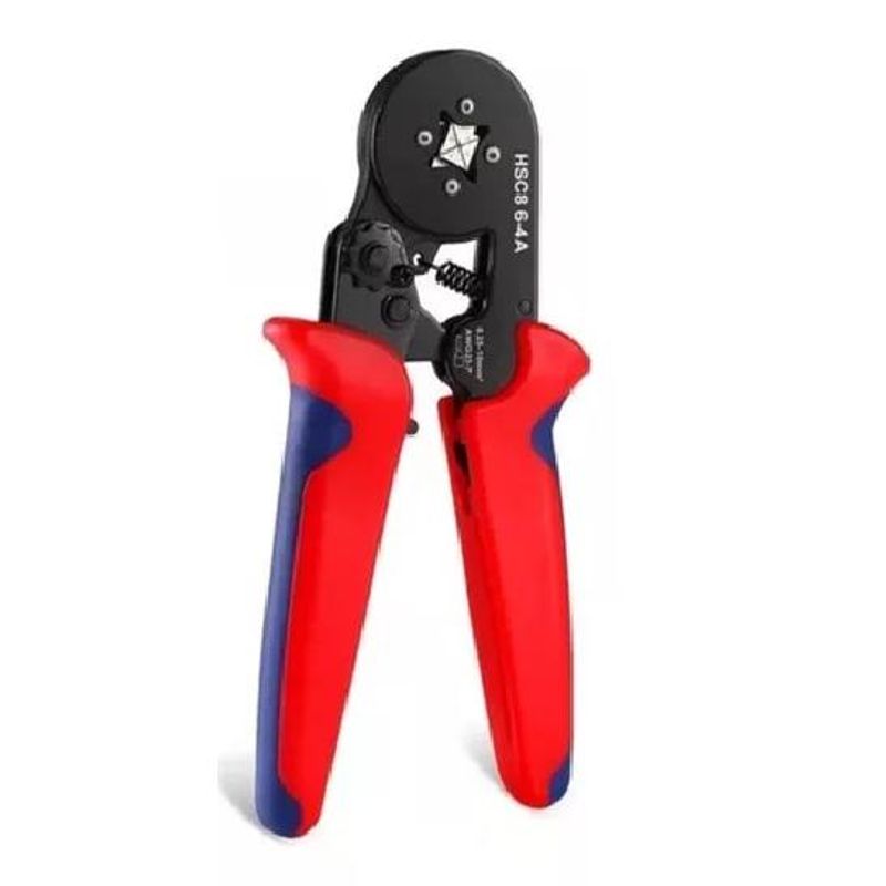 GENERICO - Crimpadora de terminales kit 2000 piezas pinza crimpadora color rojo y negro
