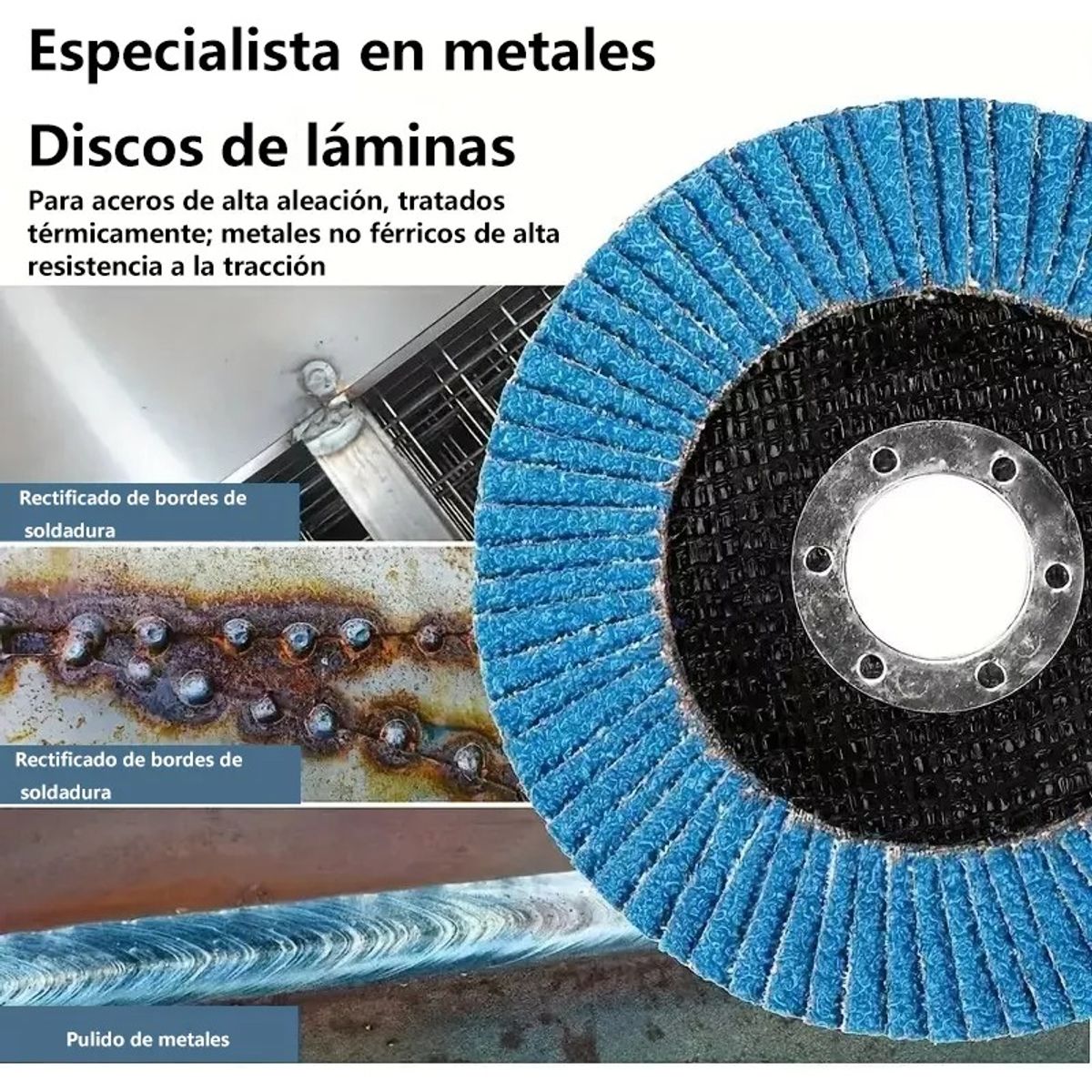 TNAKIEX - 30 Piezas De Discos De Lija (flap) Azul Grano 80