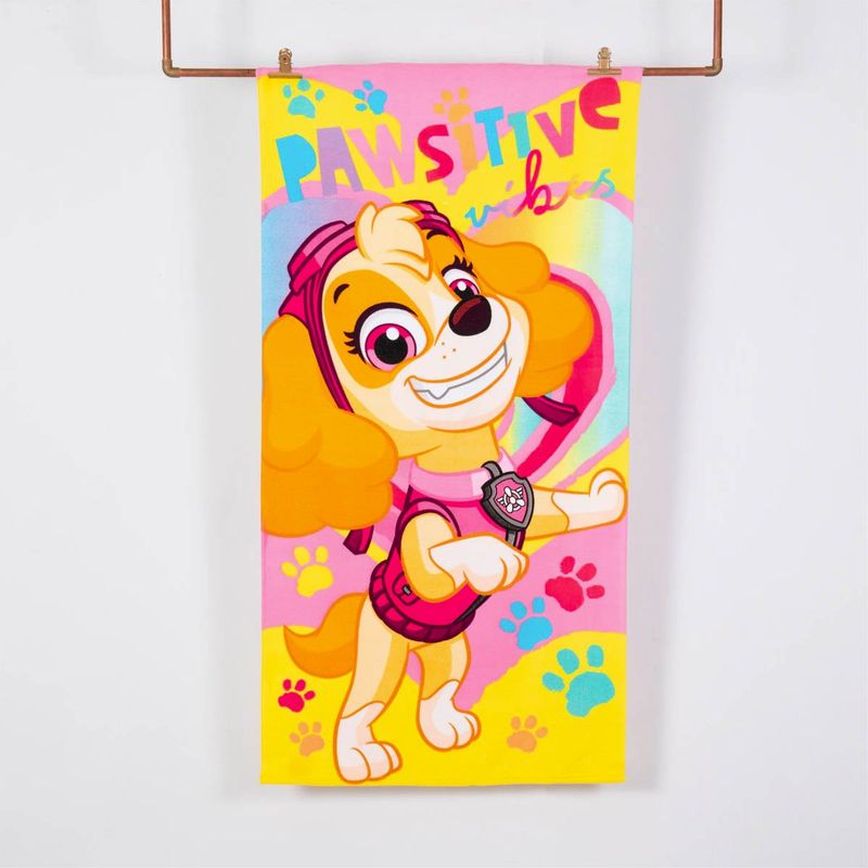 MASHINI - Toalla Microfibra Playa + Bolso Regalo Paw Patrol Pawsitive