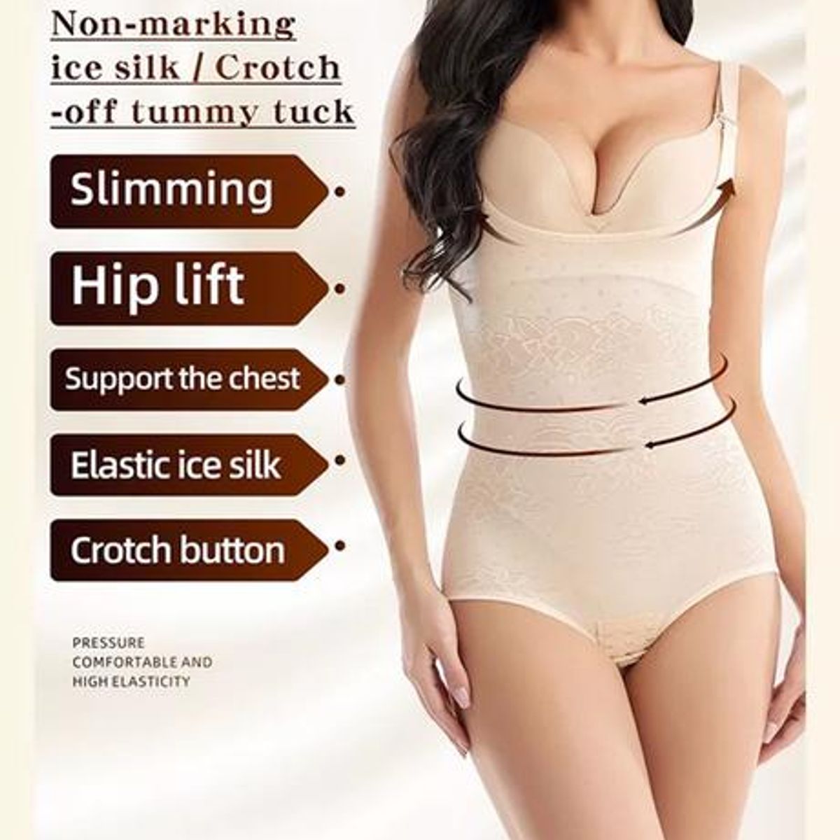 GENERICO - Body faja reductor modelador cintura talla S