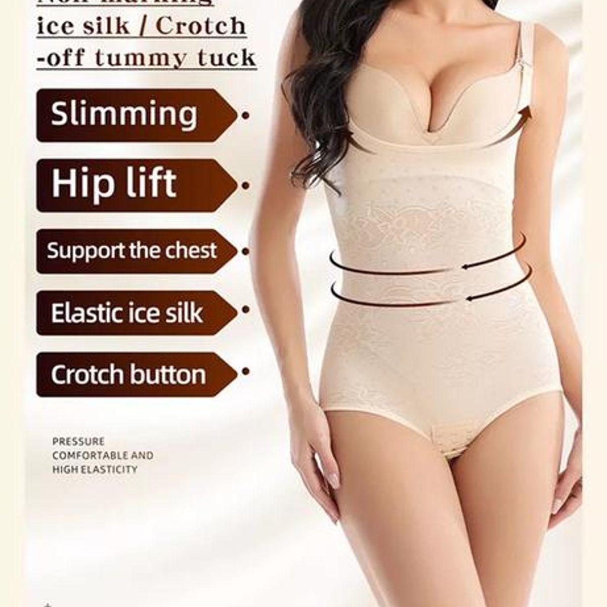 GENERICO - Body faja reductor modelador cintura talla M