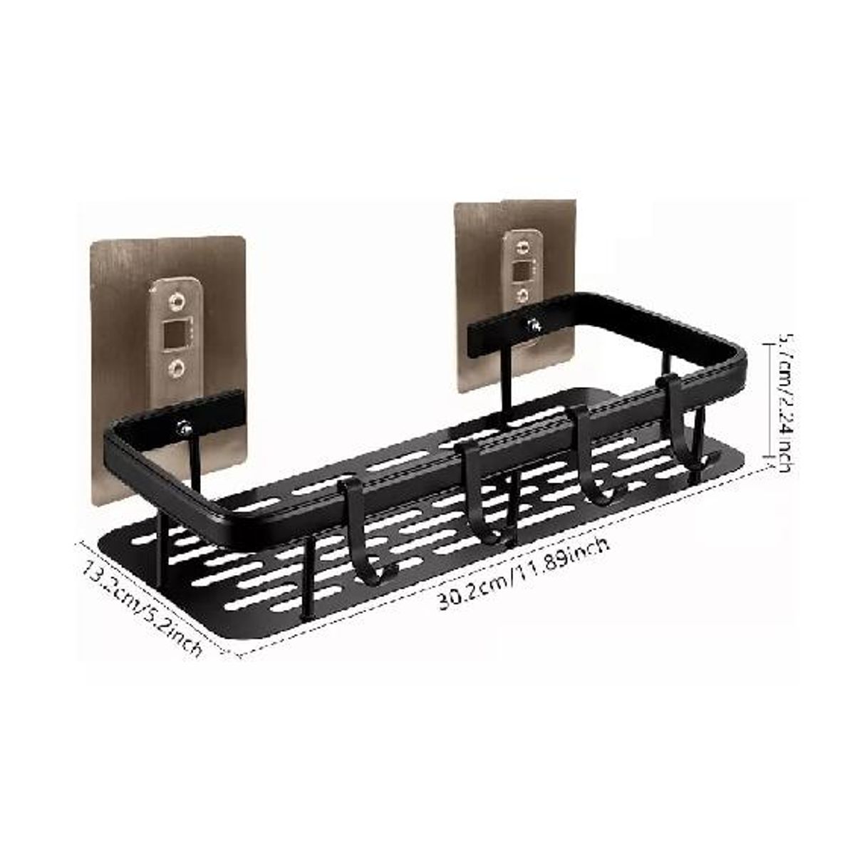 GENERICO - Organizador de Ducha Negro Repisa para Ducha Accesorios Multiuso para Baño