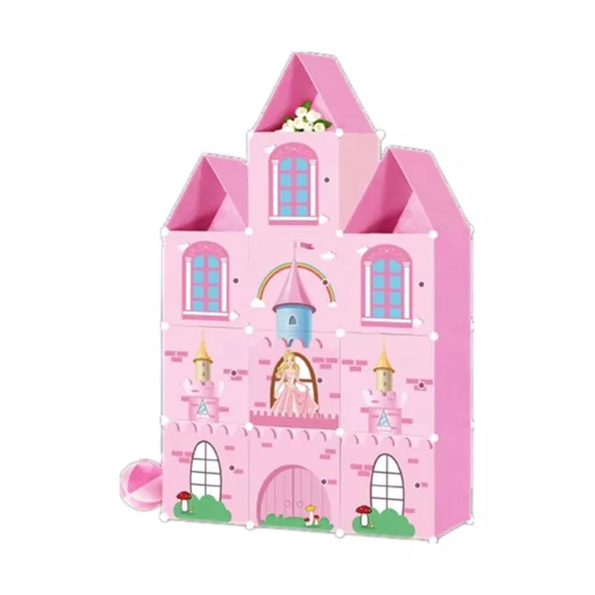 GENERICO - Ropero y cubo de almacenamiento - niños y niñas multicolor