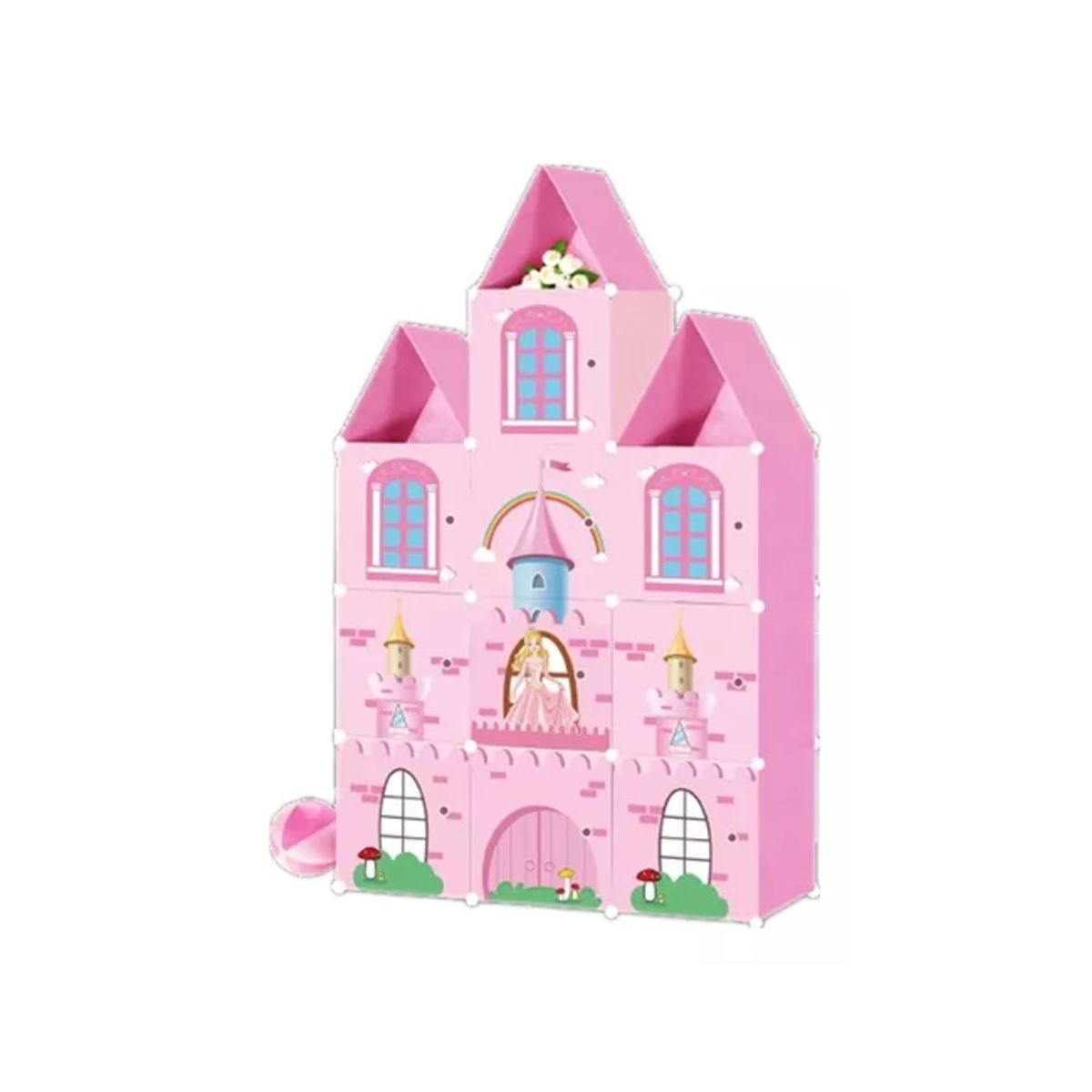 GENERICO - Ropero y cubo de almacenamiento - niños y niñas multicolor