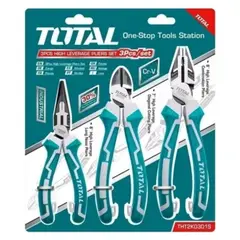 TOTAL TOOLS - Kit De Alicate 3 Pzas Industrial Total THT2K0301S