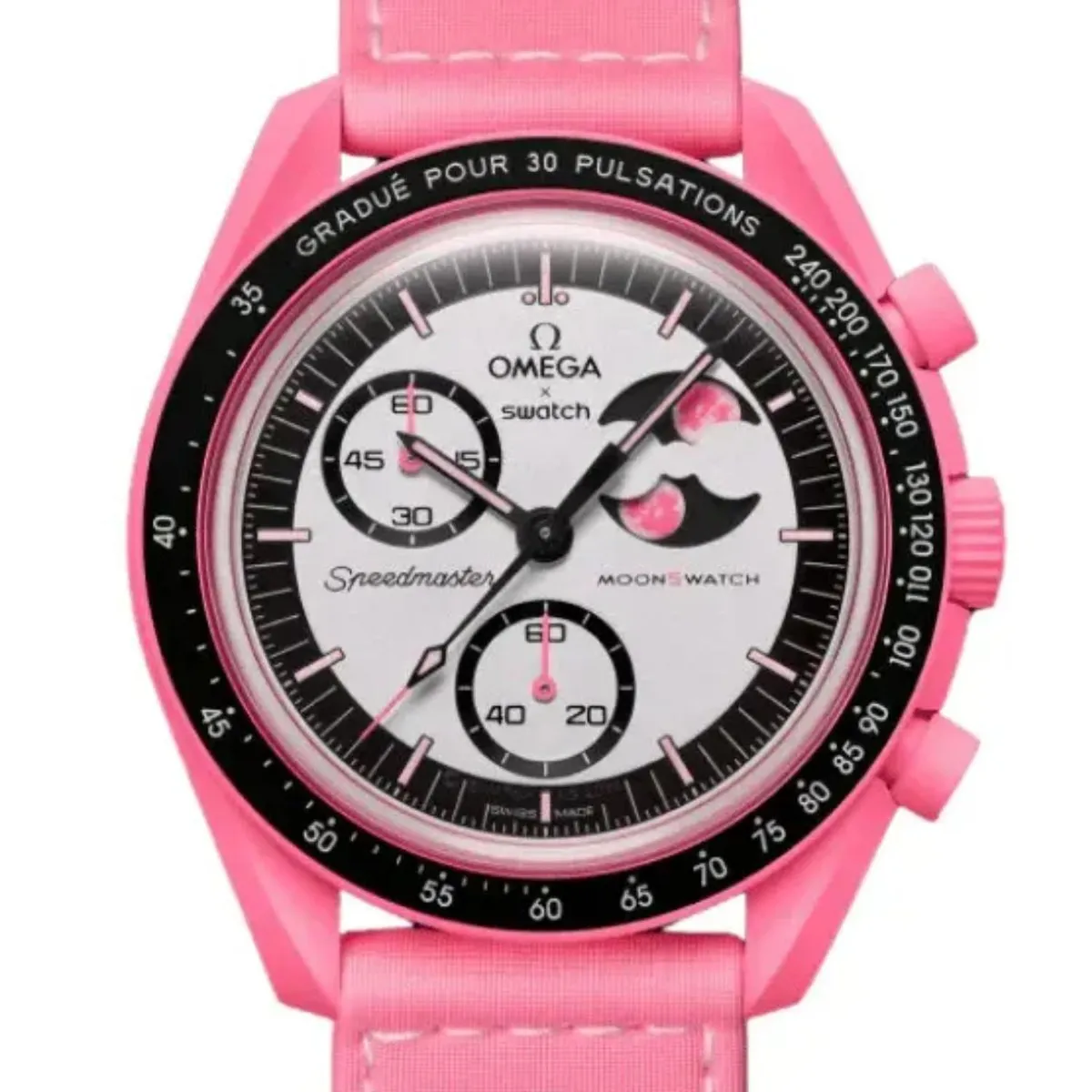 SWATCH - Reloj Swatch Unisex Moonswatch Mission To The Pink Moonphase