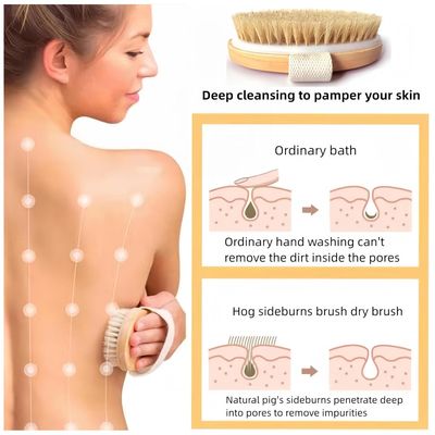 Imagen 2 del producto Baño De Cepillo Cuerpo Corporal Ovalado Cerdas Naturales