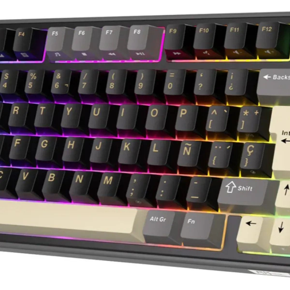 ROYAL KLUDGE - Teclado Mecánico Gamer Compacto RK R75 Phantom  Switch Silver RGB Español