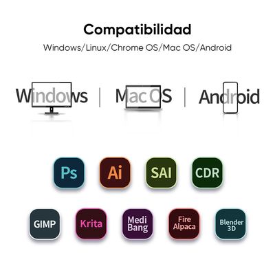 Imagen 2 del producto XPPen Deco 01 V3 Tableta Gráfica 16384 Niveles Android - Rosa