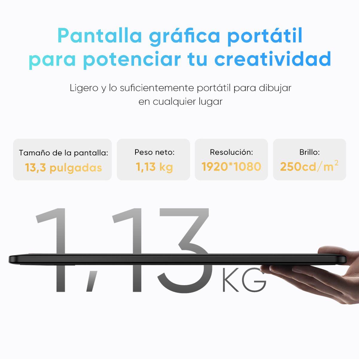 XP PEN - Tableta Gráfica Con Pantalla XP-PEN Artist 13.3 Pro V2