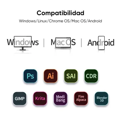 Imagen 2 del producto XPPen Deco 01 V3 Tableta Gráfica 10 Pulgadas 16384 Niveles Android