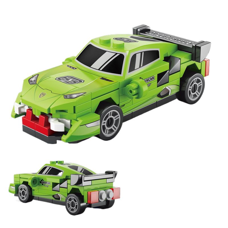 TIOZONEY - Juguete para Niños Auto Verde Armable
