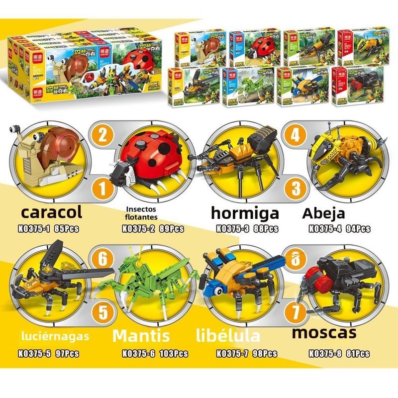 TIOZONEY - Juguete Para Niños Set de Animales Armables