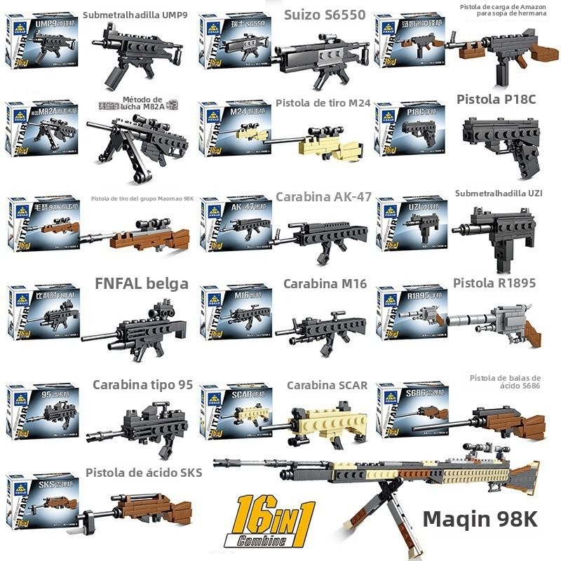 TIOZONEY - Juguete Para Niños Set de Pistolas Armables
