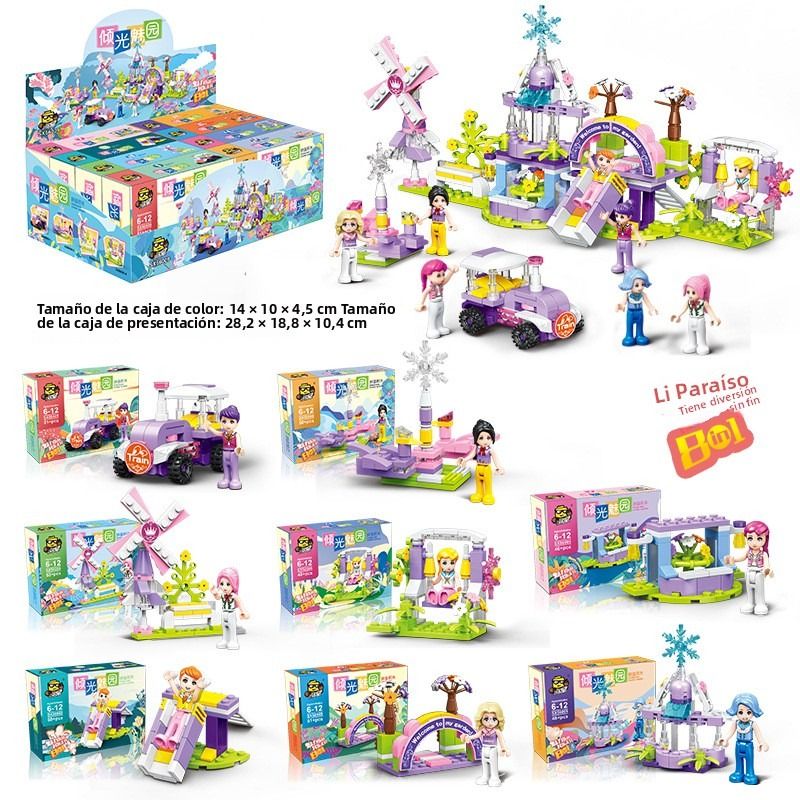 TIOZONEY - Juguete Para Niños Set de Ciudad de Diversión Armables