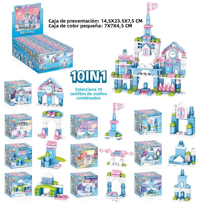 TIOZONEY - Juguete Para Niños Set de Castillos Armables