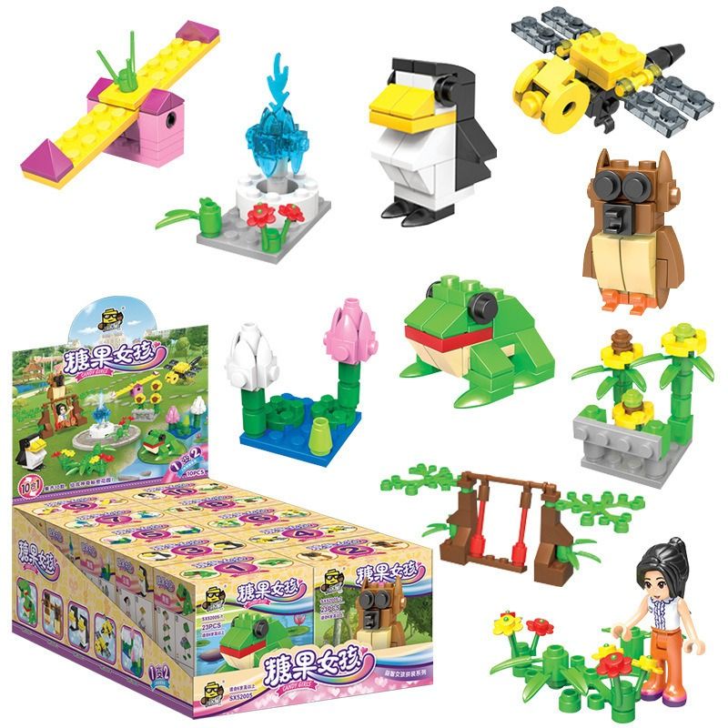 TIOZONEY - Juguete Para Niños Set de Jardinera con Animales Armables