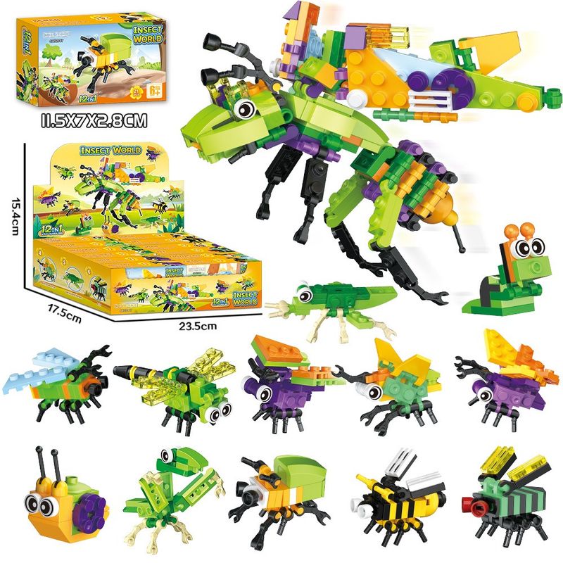 TIOZONEY - Juguete Para Niños Set de Mundo de Insectos Armables