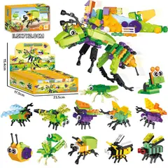 TIOZONEY - Juguete Para Niños Set de Mundo de Insectos Armables