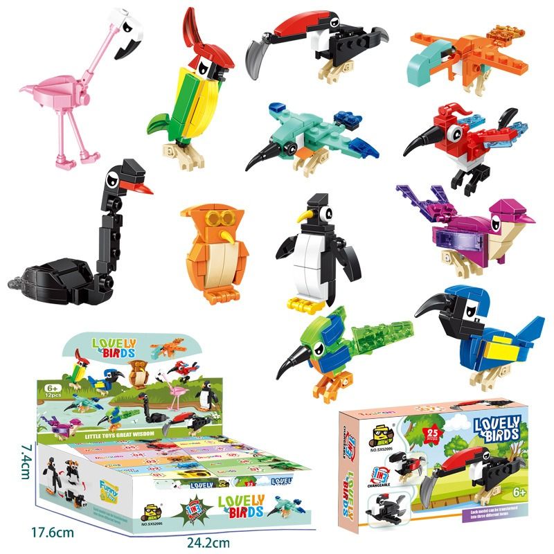 TIOZONEY - Juguete Para Niños Set Pajaros Armables
