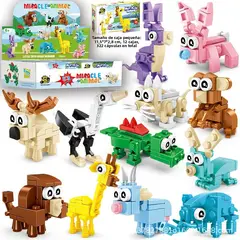 TIOZONEY - Juguete Para Niños Set de Animales Milagrosos Armables