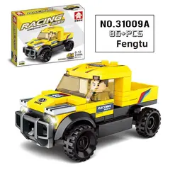TIOZONEY - Juguete Para Niños Camioneta Amarilla Armable
