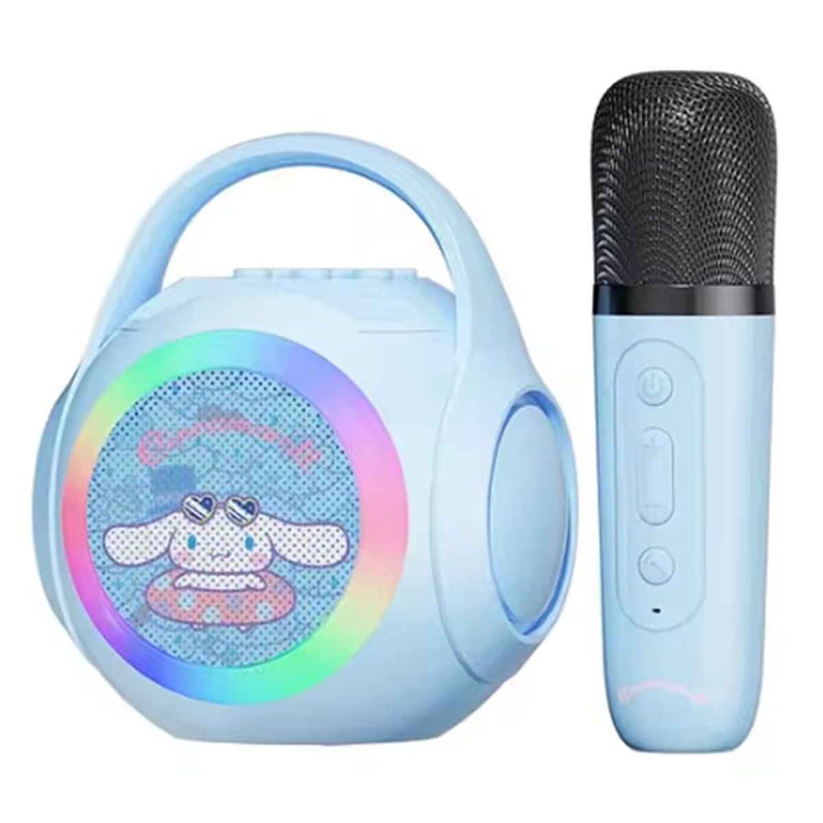 BRO TOUMI - Kuromi 3 IN 1 LED charging BT karaoke speaker y 1 microphones-Azul
