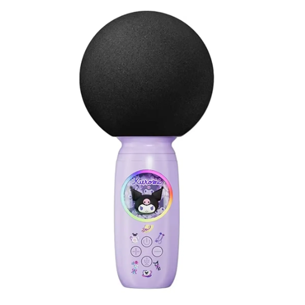 BRO TOUMI - KUROMI microphones 2 IN 1 LED charging BT karaoke speaker- Morado