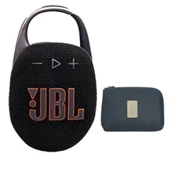 JBL - Parlante Bluetooth CLIP 5 BLUAM-Negro Y Estuche