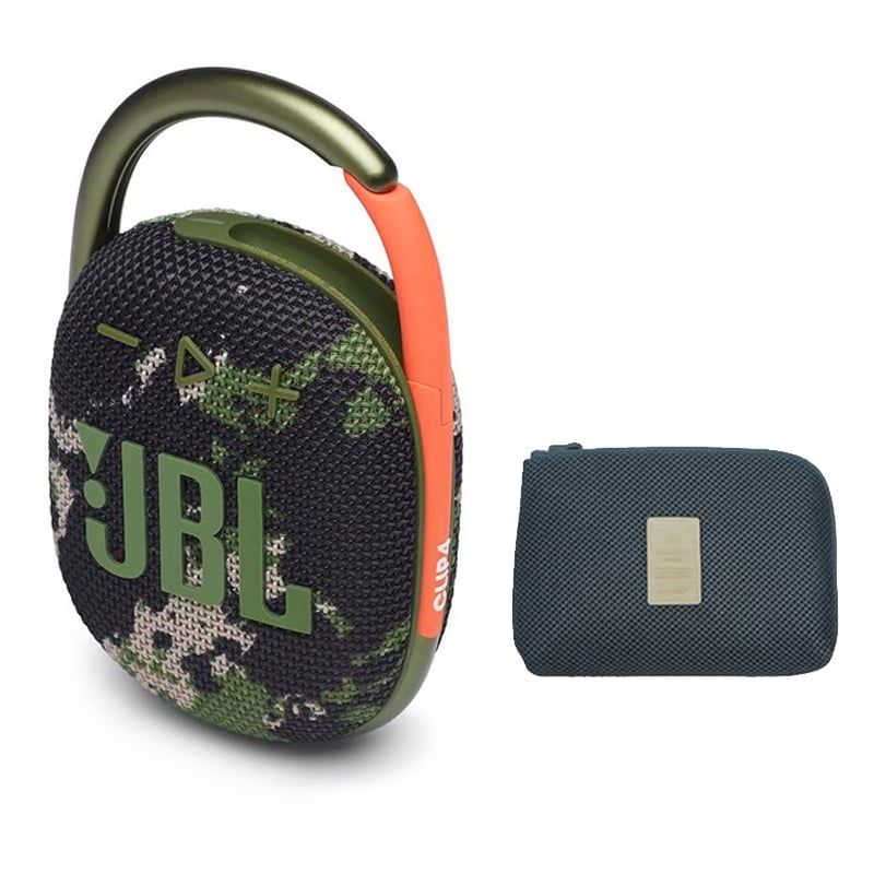 JBL - Parlante Bluetooth JBL Clip 4 Camuflaje y Estuchen