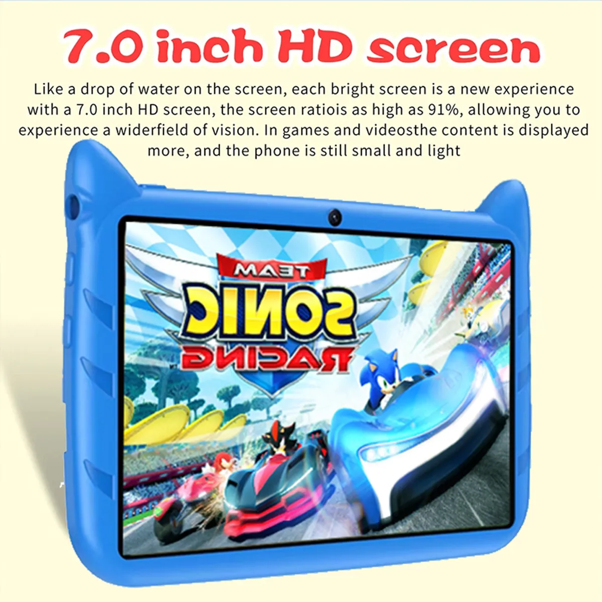 BRO TOUMI - Toumi Tablet Sonic Pegasus Para Niños 7 Pulgadas Android 12 4000mAh