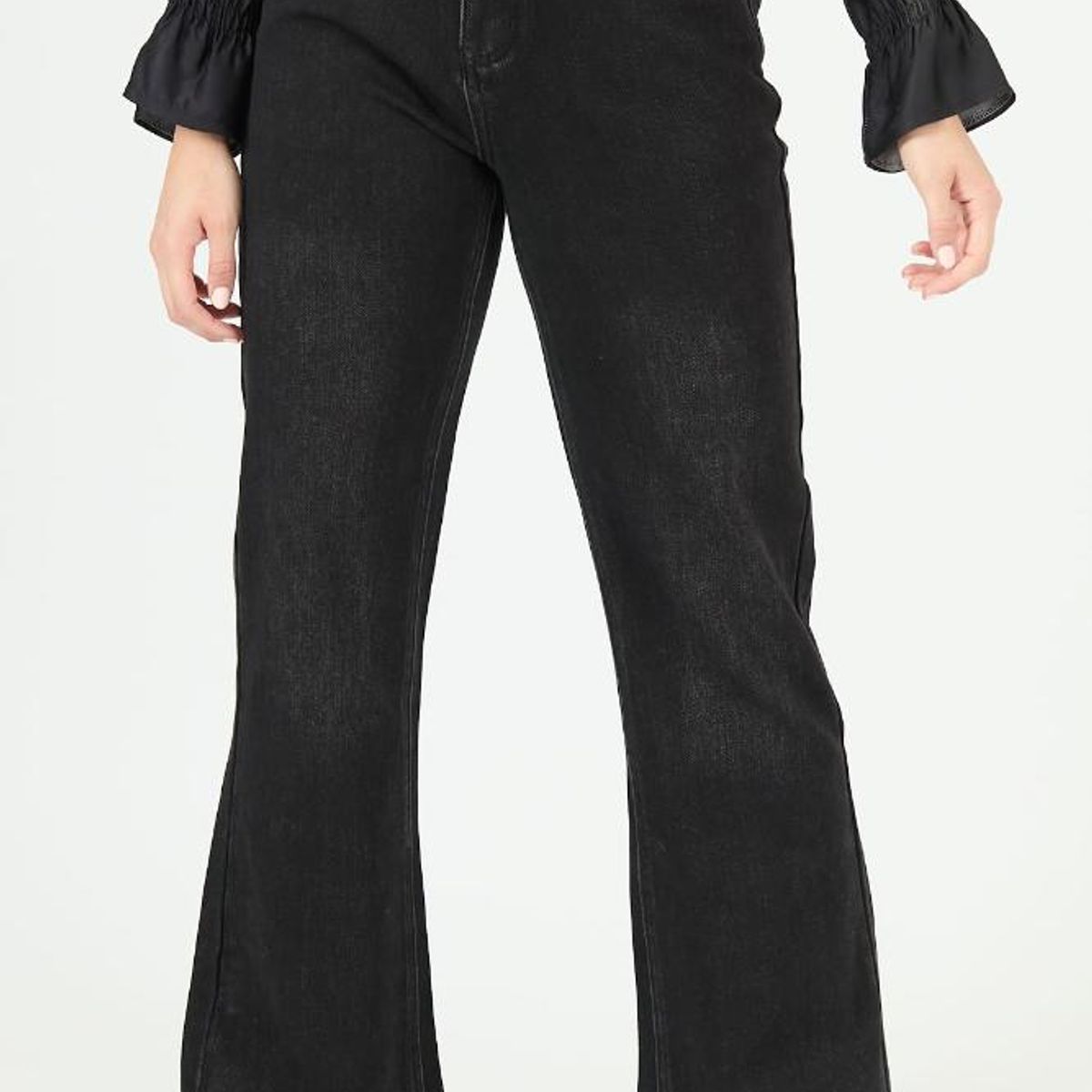 PRIVILEGE - Jeans flare negro PRIVILEGE 2271