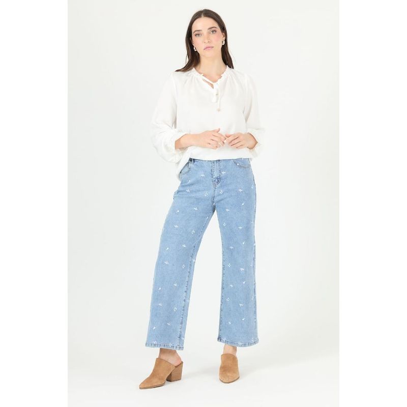 PRIVILEGE - Jeans wide leg azul PRIVILEGE 2272 - Azul