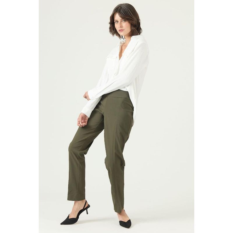 PRIVILEGE - Leggings verde PRIVILEGE 2614 - Verde