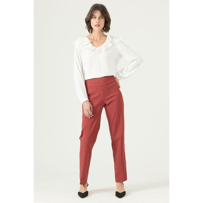 PRIVILEGE - Leggings terracota PRIVILEGE 2615 - Terracota