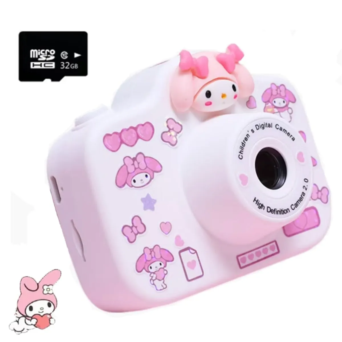 SANRIO - Toumi Cámara Melody Digital HD de 20 mp1080p MP3 TF-Rosa