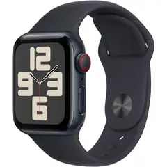 APPLE - Watch SE 2024 GPS 44mm Midnight Aluminio Correa Deportiva M/L