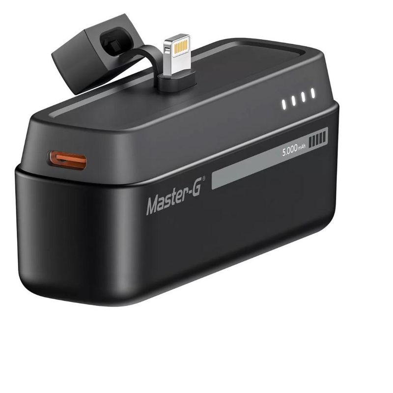 GENERICO - Powerbank Master-G 5000mAh 20W IP - Carga portátil - Negro