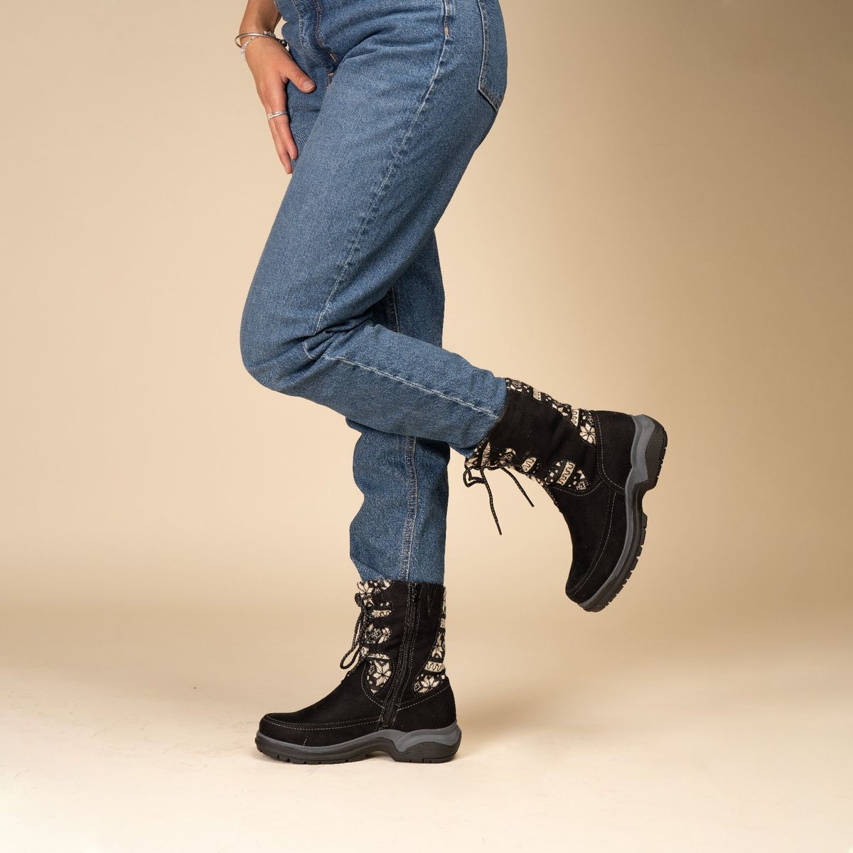 CHINITOWN - Bota Invernal Mujer Stibaliz Negro Chinitown