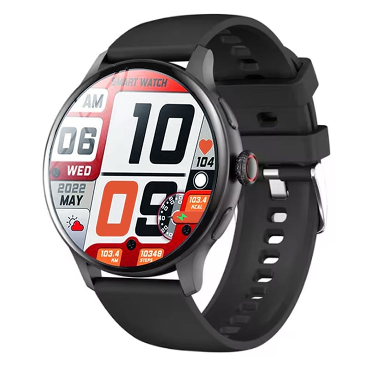 BRO TOUMI - Reloj Inteligente Toumi GT-H6  Bluetooth Smartwatch 1.43 Amoled-Negro