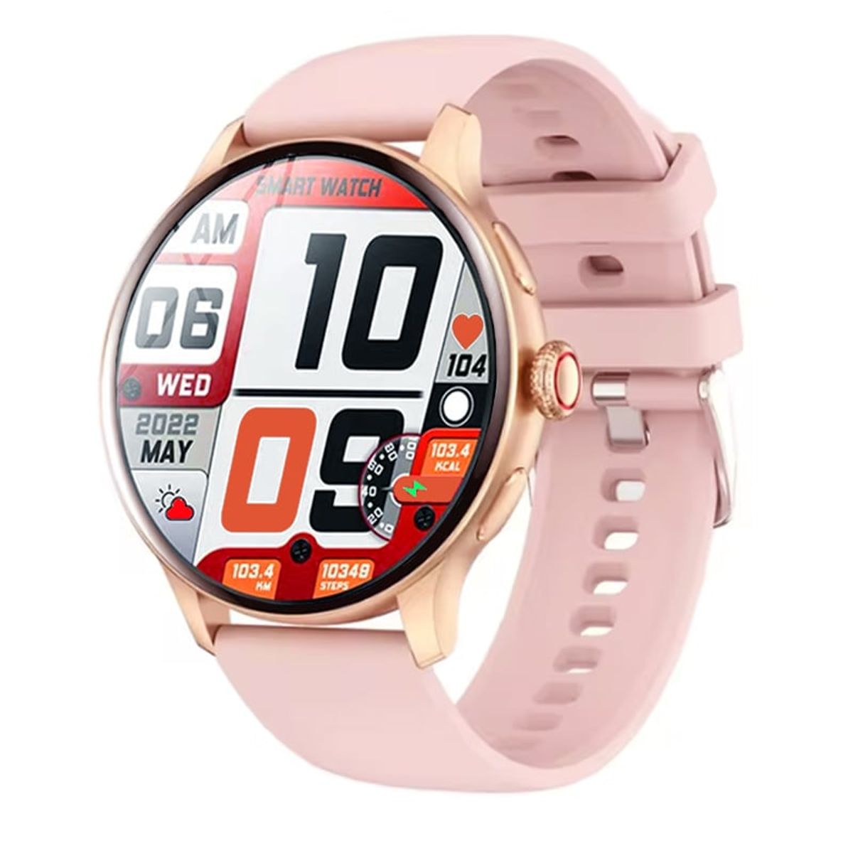 LENOVO - Reloj Inteligente Toumi GT-H6  Bluetooth Smartwatch 1.43 Amoled-Rosa