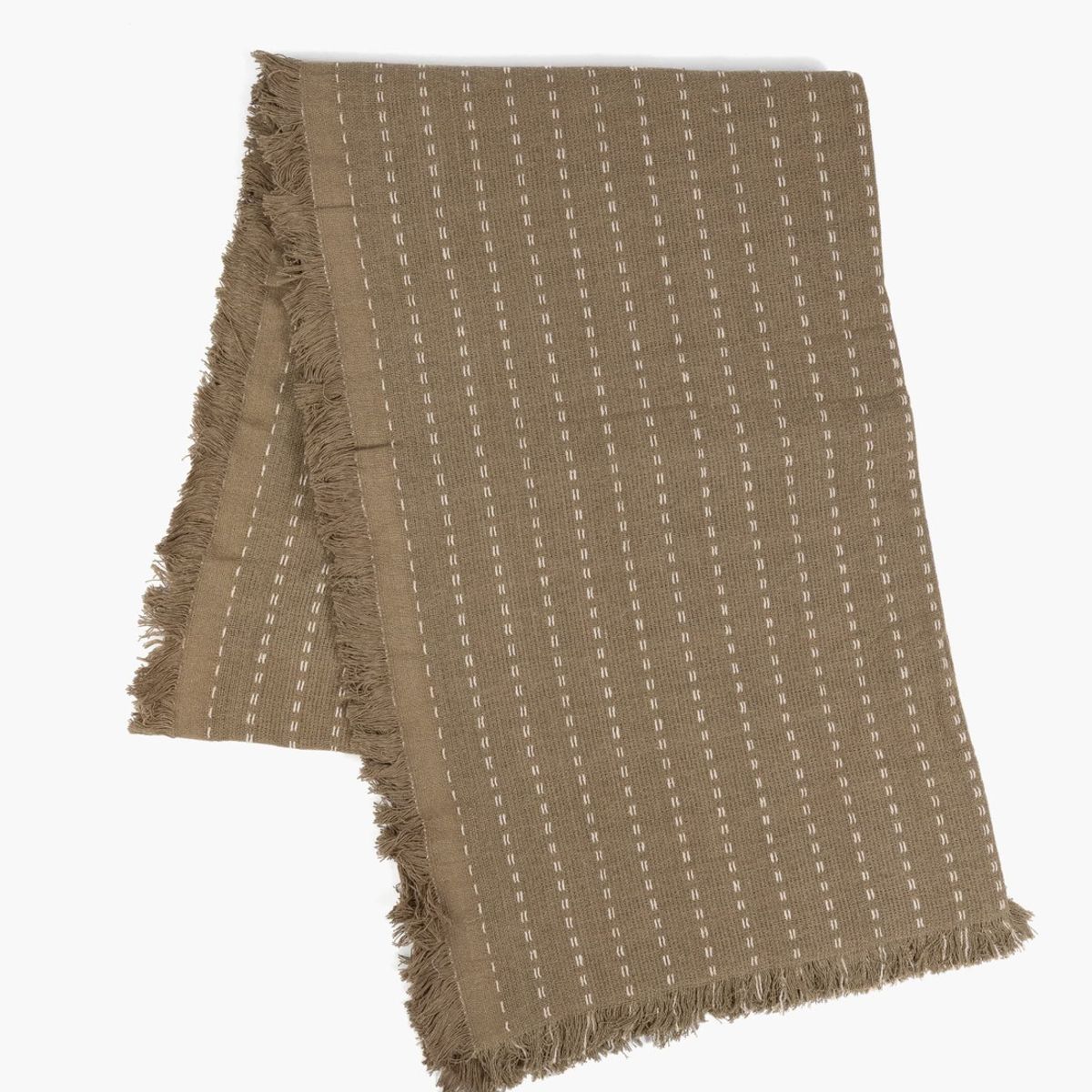 LOUNGE - Manta Algodón Detalle Líneas LOUNGE