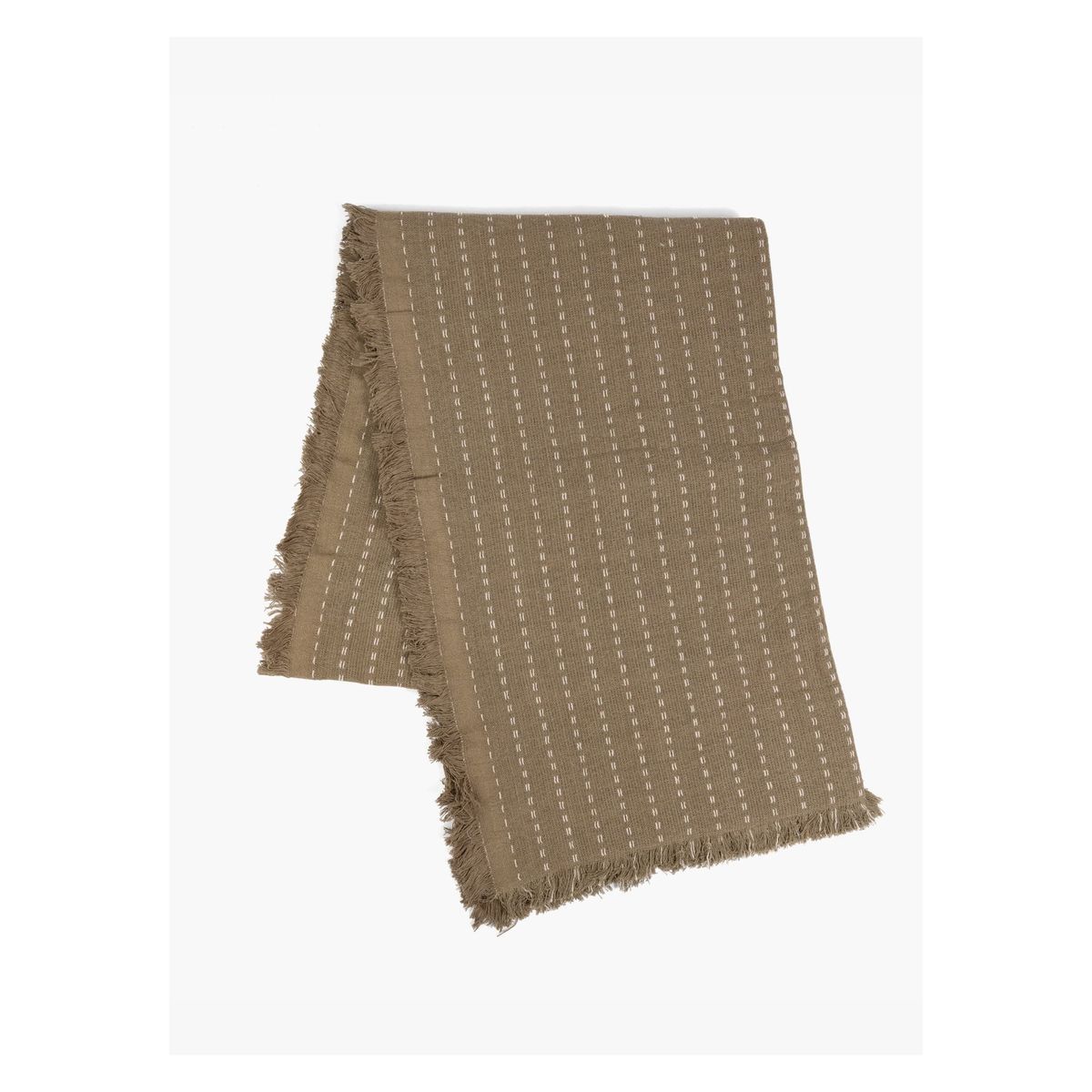 LOUNGE - Manta Algodón Detalle Líneas LOUNGE