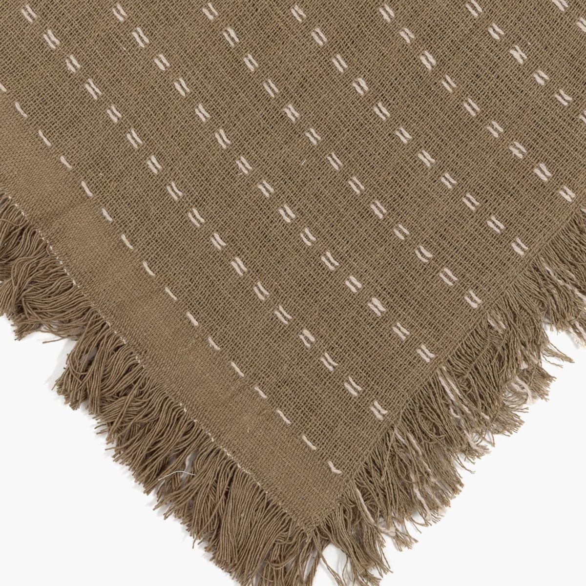 LOUNGE - Manta Algodón Detalle Líneas LOUNGE