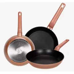 GENERICO - Set Sartenes Antiadherentes Aluminio 3 Piezas